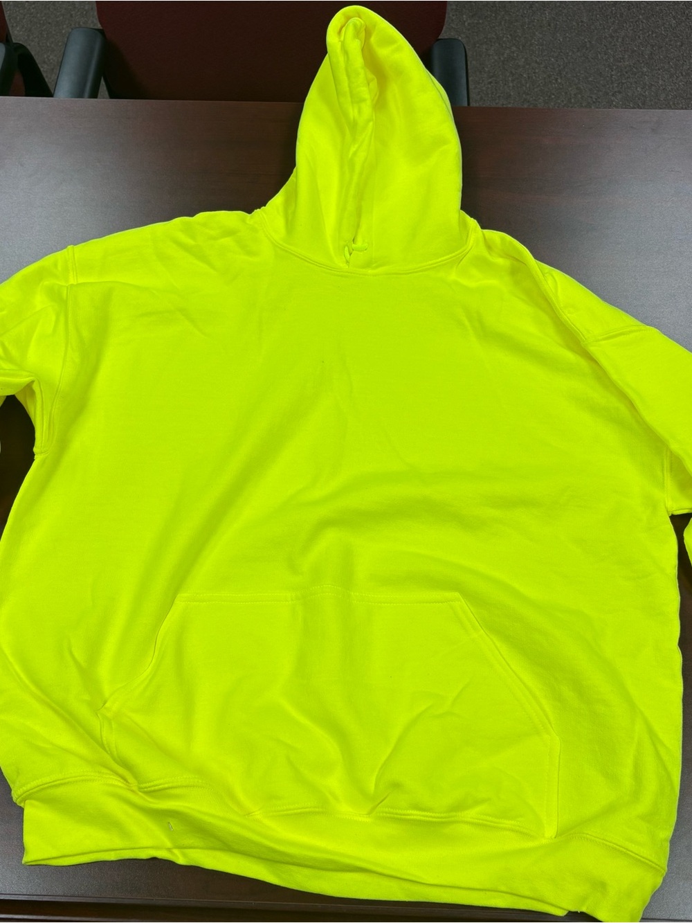 Gildan Men's Neon Lime Hooded Sweatshirt